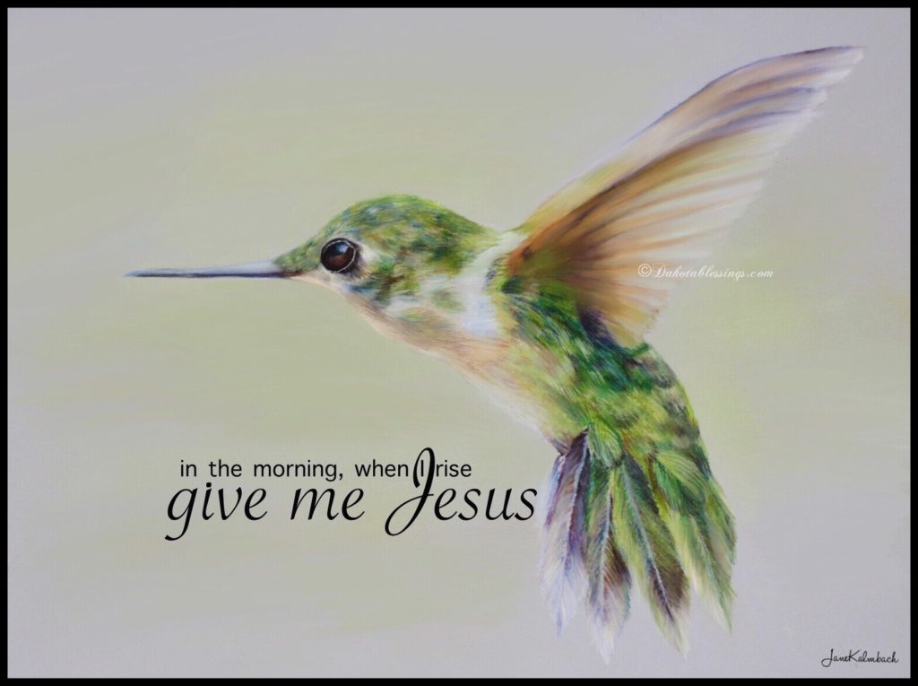 Hummingbird art print